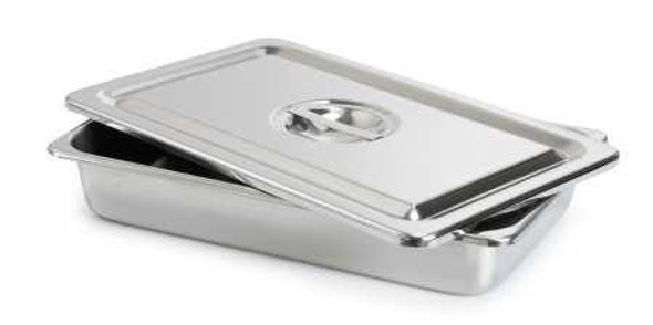 Instrument Tray McKesson Recessed Grip Stainless Steel 12-1/8 X 7-5/8 X 2-1/8 Inch 63-4256 Box/6 63-4256 MCK BRAND 1038453_BX