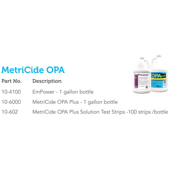 MetriCide OPA Plus OPA High Level Disinfectant RTU Liquid 1 gal. Jug Max 14 Day Reuse Mild Scent 10-6000 Case/4 36535 METREX 636937_CS