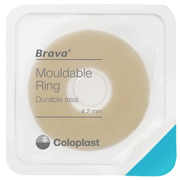 Skin Barrier Ring Brava® Thick Moldable, Standard Wear Adhesive without Tape Without Flange Universal System Hydrocolloid 4.2 mm Thick 120427 Box/10