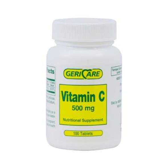 Vitamin C Supplement McKesson Brand 500 mg Strength Tablet 100 per Bottle 60-841-01 BT/100 60-841-01 MCK BRAND 555702_BT