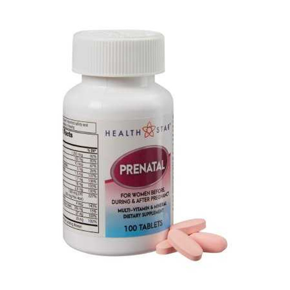 Prenatal Vitamin Supplement McKesson Brand Tablet 100 per Bottle 57896057501 BT/100 57896057501 MCK BRAND 556973_BT