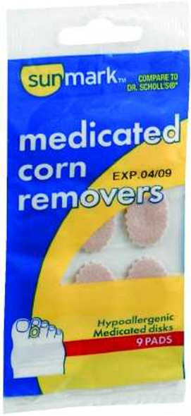 Medicated Corn Remover sunmark Pad 9 per Pack 2264547 Pack/9 2264547 MCK BRAND 875165_PK