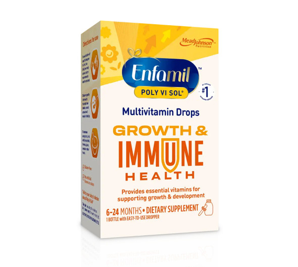 Pediatric Multivitamin Supplement Poly·Vi·Sol® Vitamin A 1500 IU Strength Oral Drops 1.67 oz. Unflavored 00087040203 Pack of 1 1344761 Poly·Vi·Sol® 793520_EA