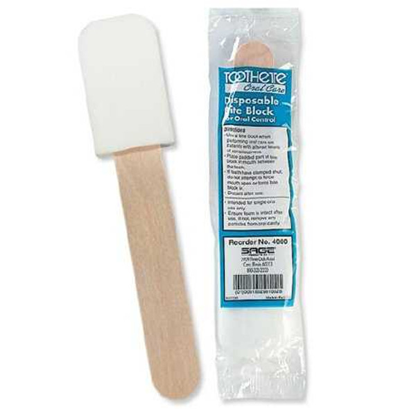 Bite Block / Tongue Depressor Toothette Plastic Disposable 4000 Each/1 4000 SAGE PRODUCTS INC. 296347_EA