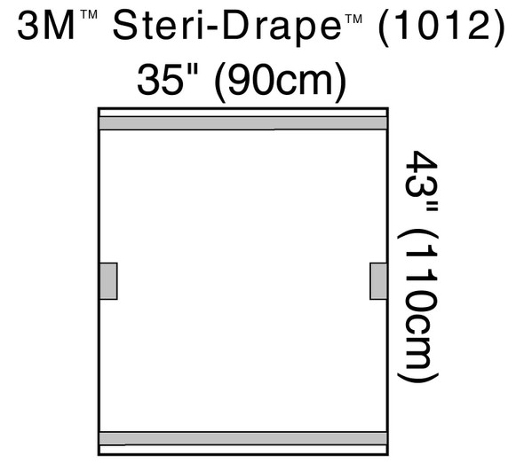 Fluoroscope Drape Steri-Drape 35 X 43 Inch Fluoroscopes 1012 Case/40 1012 3M 5715_CS