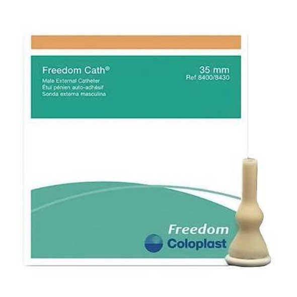 Male External Catheter Freedom Cath Self-Adhesive Seal Latex Large 8400 Each/1 8400 COLOPLAST INCORPORATED 701926_EA