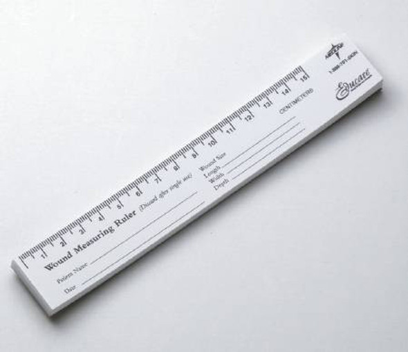 Wound Measuring Ruler Educare® Paper Paper Graduated MSCEDURULER Pad/1 MSCEDURULER Educare® 626325_PD