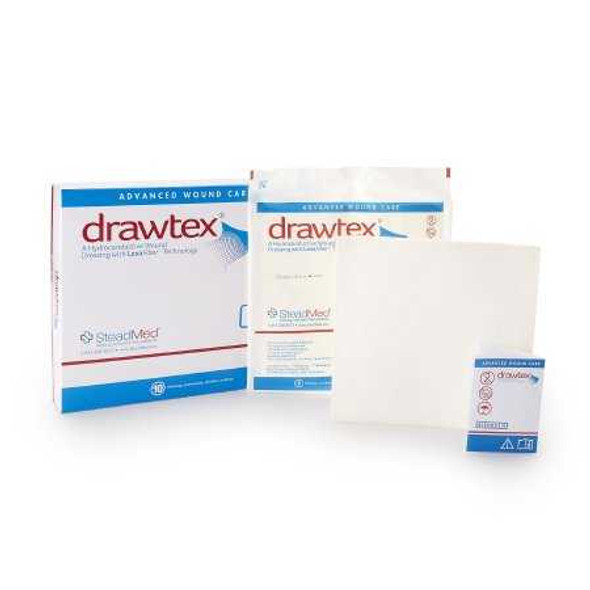 Non-Adherent Wound Dressing Drawtex Leva Fiber 8 X 8 Inch 00304 Each/1 304 STEADMED MEDICAL LLC 764299_EA