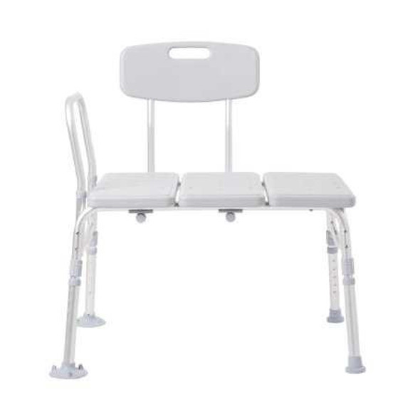 Bath Transfer Bench McKesson 17.5 to 22.5 Inch 400 lbs. Removable Arm Rail 146-12011KD-2 Case/2 MCK BRAND 1088139_CS
