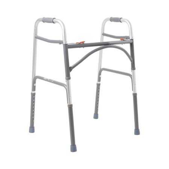 Folding Walker Adult McKesson Steel 500 lbs. 32.5 to 39 Inch 146-10220-2 Case/2 MCK BRAND 1065262_CS