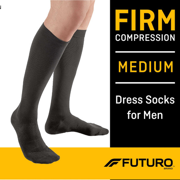 SOCKS MEN DRESS MED BLK 12/BX 3MCONS 71035BLEN Pair/1 3M HEALTHCARE (NEXCARE) 1084267_PR