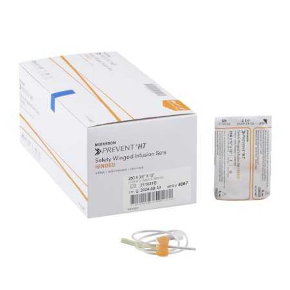 Infusion Set McKesson Prevent 25 Gauge 0.75 Inch 12 Inch Tubing Without Port 4667 Case/500 MCK BRAND 862701_CS