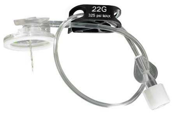 Huber Needle Infusion Set Surecan™ Safety II 22 Gauge 1 Inch 7-1/2 Inch Tubing Without Port 4447012-02 - Case/100 B.BRAUN MEDICAL INC. 1091154_CS