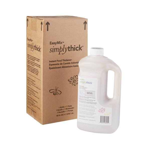 Food and Beverage Thickener SimplyThickEasy Mix 2 Liter Pump Bottle Unflavored Gel Nectar / Honey / Pudding ST2LBOTTLE Box/1 SIMPLY THICK LLC 1087568_BX