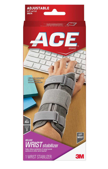 Wrist Brace ACE Synthetic Left Hand 205276 Box/12 3M HEALTHCARE (NEXCARE) 1084222_BX