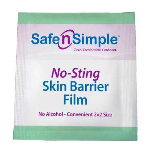 Skin Barrier Wipe Safe N Simple™ No-Sting 60% / 20% Strength Purified Water / Polyvinylpyrrolidone / Glycerin / Propylene Glycol Individual Packet Sterile SNS80744 Pack of 1 Safe N Simple™ No-Sting 773689_EA