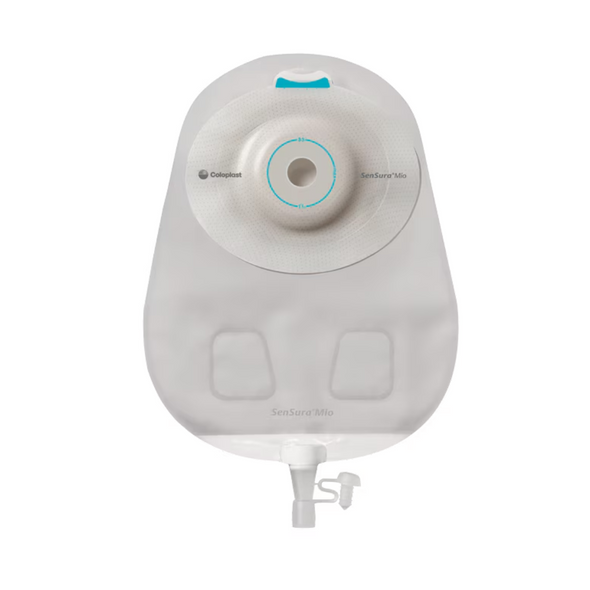 Urostomy Pouch SenSura Mio Convex One-Piece System 10-1/2 Inch Length, Maxi Deep Convex, Pre-Cut 1-1/4 Inch Stoma Drainable 16857 Box of 10