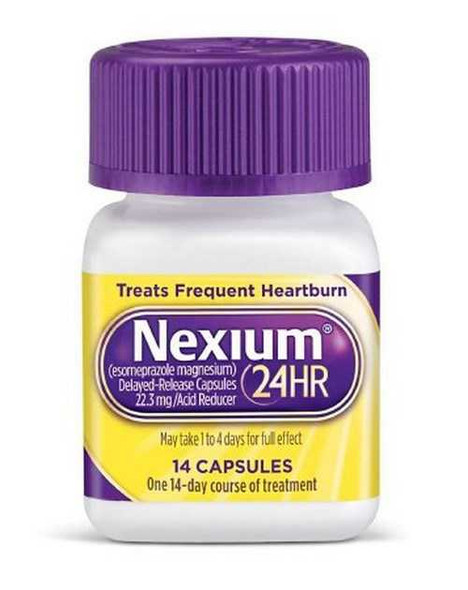 Antacid Nexium 24HR 22.3 mg Strength Capsule 14 per Bottle 2031698 Box/28 US PHARMACEUTICAL DIVISION/MCK 996707_BX
