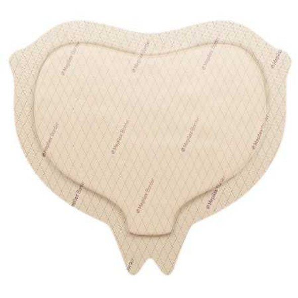 Silicone Foam Dressing MepilexBorder 7.2 X 7.2 Inch Sacral Silicone Adhesive with Border Sterile 282055 Box/10 MOLNLYCKE HEALTH CARE US LLC 1069315_BX