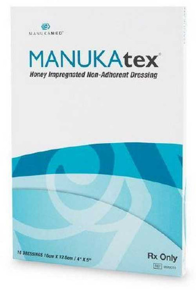 Impregnated Dressing MANUKAtex 4 X 5 Inch Acetate Gauze Manuka Honey Sterile MM0010 Box/10 MANUKAMED LTD/MANUKAMED USA LL 1017836_BX