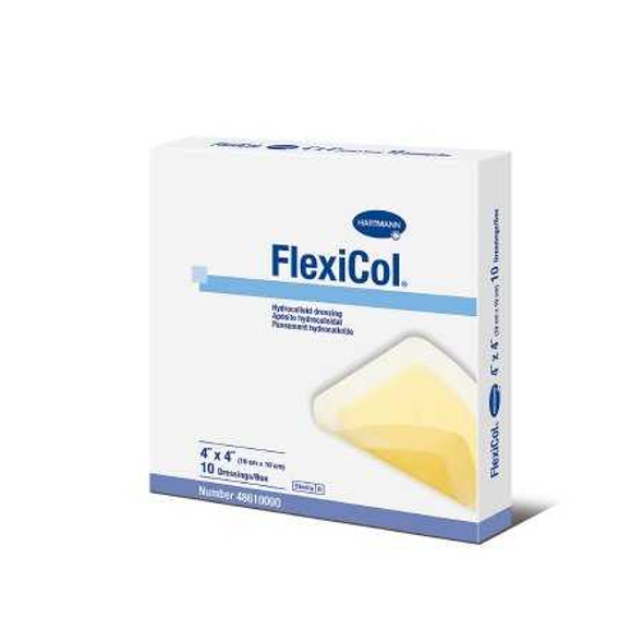 Hydrocolloid Dressing FlexiCol 4 X 4 Inch Square Sterile 48610000 Box/10 HARTMAN USA, INC. 764691_BX