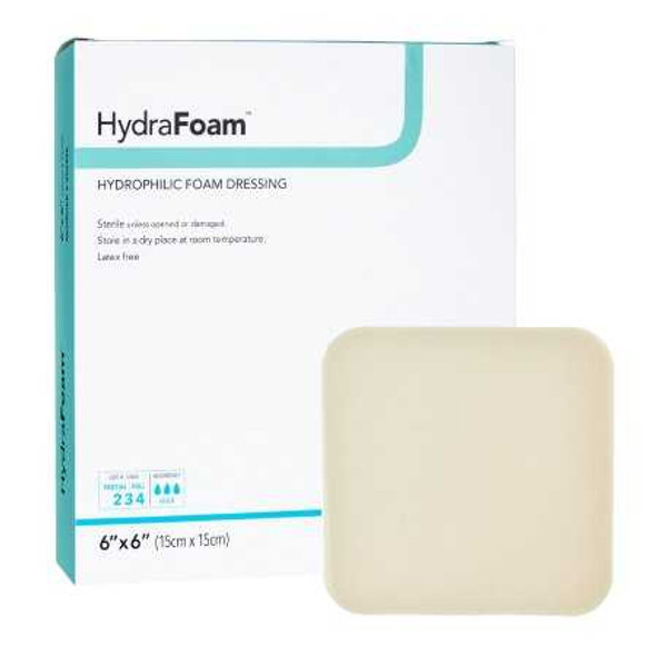 Foam Dressing Hydrafoam 6 X 6 Inch Square Non-Adhesive without Border Sterile 00296E Each/1 DERMARITE INDUSTRIES LLC 719723_EA