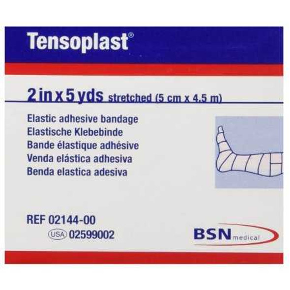 Elastic Adhesive Bandage Tensoplast 2 Inch X 5 Yard Medium Compression No Closure Tan NonSterile 2599002 Each/1 BEIERSDORF/JOBST, INC 280228_EA