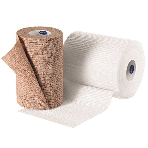 2 Layer Compression Bandage System TwoPress 2 4 Inch X 7 Yard / 4 Inch X 8.9 Yard Standard Compression Self-adherent Closure Tan / White 9316870 Box/1 HARTMAN USA, INC. 1086182_EA