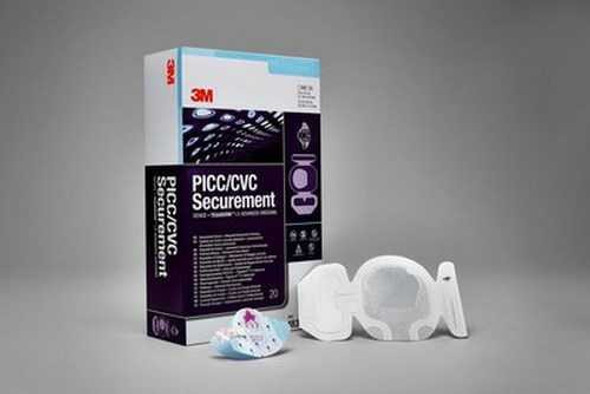 IV Dressing 3M PICC/CVC Securement Device Tegaderm 3.5 X 4.5 Inch Sterile 1837-2100 Box/20 3M 873606_BX