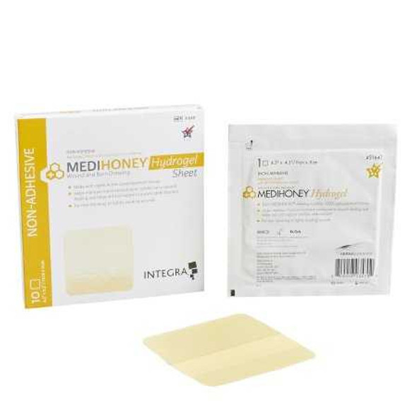 DRSG HYDROGEL N/ADH 4.3" 10/BX 5BX/CS DERSCI 31640 Box/10 DERMA SCIENCES/MED SURG. 1030999_BX