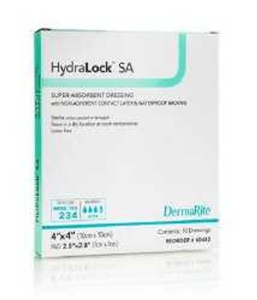 DRSG HYDRALOCK ABSRB 3X3 10/BX DERMRT 60330 Box/10 DERMARITE INDUSTRIES LLC 949201_BX