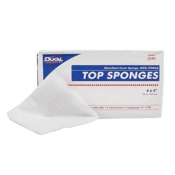Top Sponge DUKAL Multi Layer 4 X 4 Inch Square NonSterile 5340 Pack/100 DUKAL CORPORATION 768870_PK