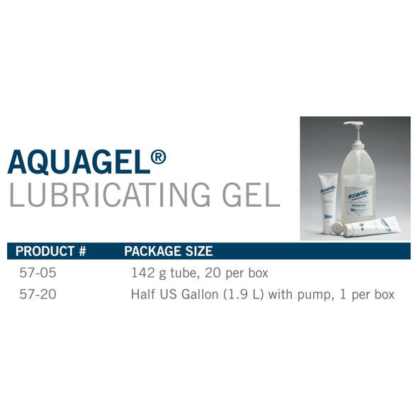 Lubricating Jelly Aquagel® 5 oz. Tube NonSterile 57-05 Pack of 1 7728 Aquagel® 477267_EA