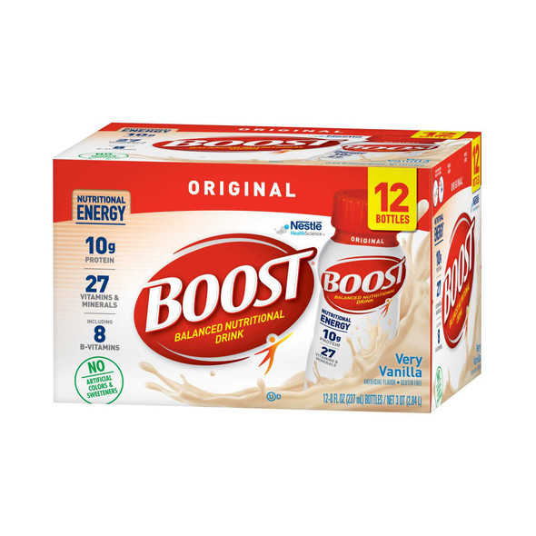 Oral Supplement Boost® Original Very Vanilla Flavor Liquid 8 oz. Bottle 00041679028025 Case of 24 5366 Boost® Original 1129434_CS