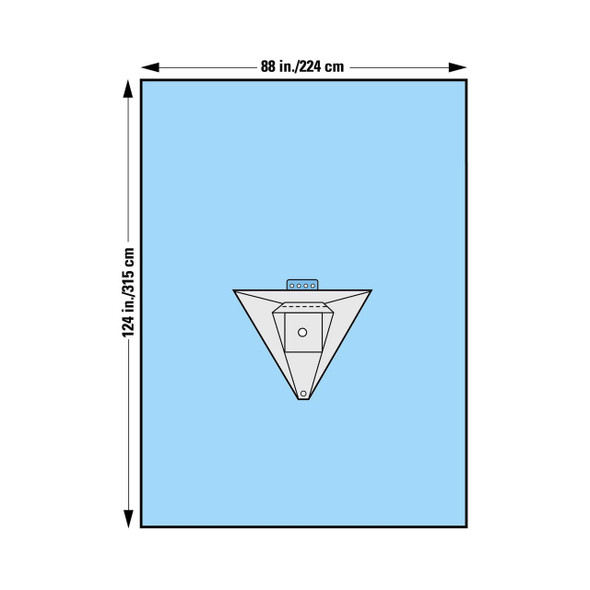 Orthopedic Drape Knee Arthroscopy Drape 90 W X 124 L Inch Sterile 89265 Case/10 44118 O&M Halyard Inc 277348_CS