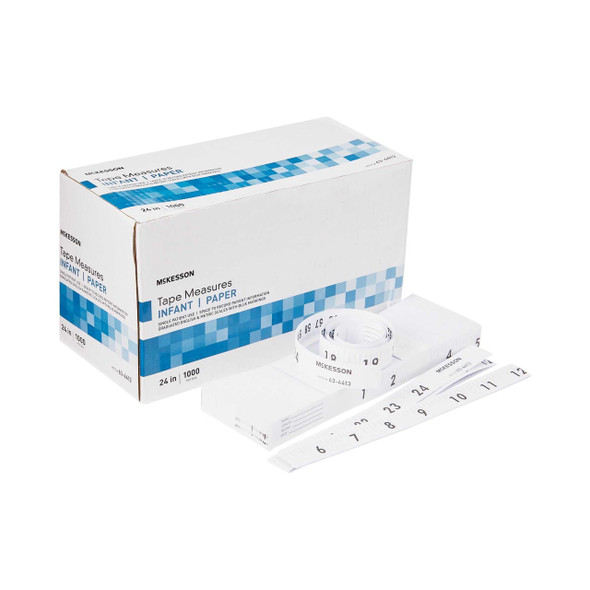 Measurement Tape McKesson 24 Inch Paper Disposable English / Metric 63-4413 Box/1000 562608 MCK BRAND 689979_BX