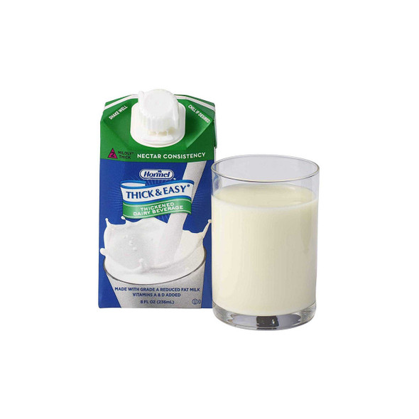 Thickened Beverage Thick & Easy® Dairy 8 oz. Carton Milk Flavor Liquid IDDSI Level 2 Mildly Thick 24739 Case of 27 24112 Thick & Easy® Dairy 918995_CS