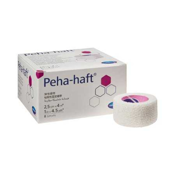 Absorbent Cohesive Bandage Peha-haft 1 Inch X 4-1/2 Yard Standard Compression Self-adherent Closure White NonSterile 932452 Each/1 7347007 Hartmann 736833_EA