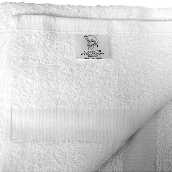 Bath Towel Royal Gold Foundations 20 X 40 Inch OE Cotton 86% / Polyester 14% White Reusable 100693 Dozen/12 67-0005 Royal Blue Intl 1123358_DZ