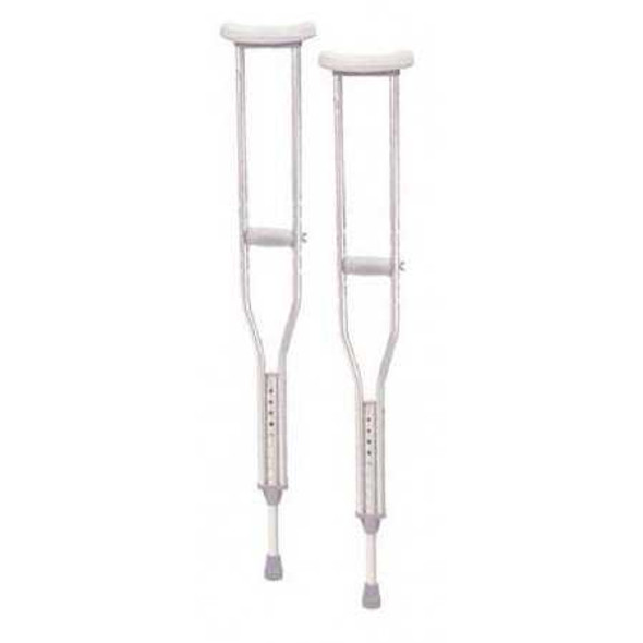 Underarm Crutches Aluminum Frame Adult 350 lbs. Weight Capacity RTL10400 Pair/1 300216 Drive Medical 875102_PR