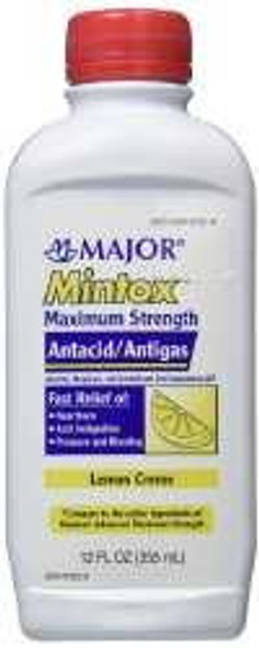 Antacid Mintox 400 mg - 40 mg Strength Oral Suspension 12 oz. 00904572514 Each/1 11-3234-3-06000 MAJOR PHARMACEUTICALS 852659_EA