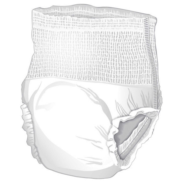 Unisex Adult Absorbent Underwear McKesson Pull On with Tear Away Seams X-Large Disposable Moderate Absorbency UW33846 Bag/14 79-80193 MCK BRAND 1123834_BG