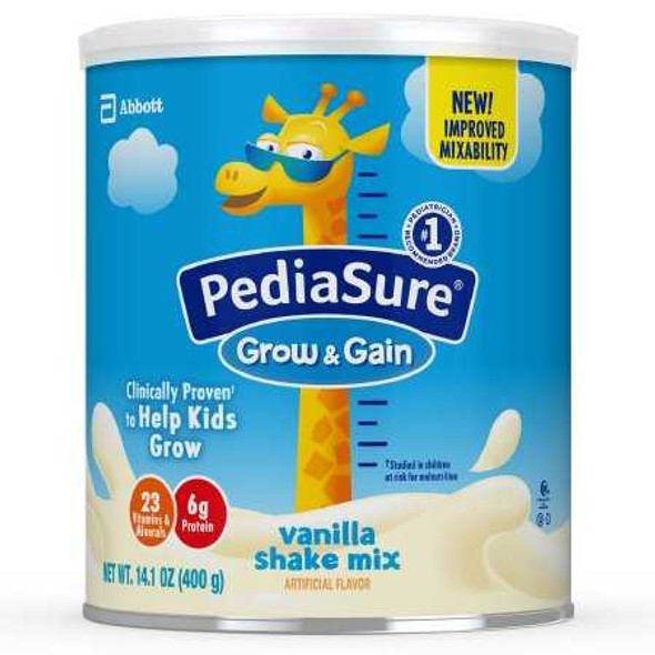 Pediatric Oral Supplement PediaSure Grow Gain Shake Mix Vanilla Flavor 14.1 oz. Can Powder 66959 Each/1 10-1007 ABBOTT NUTRITION 1115294_EA