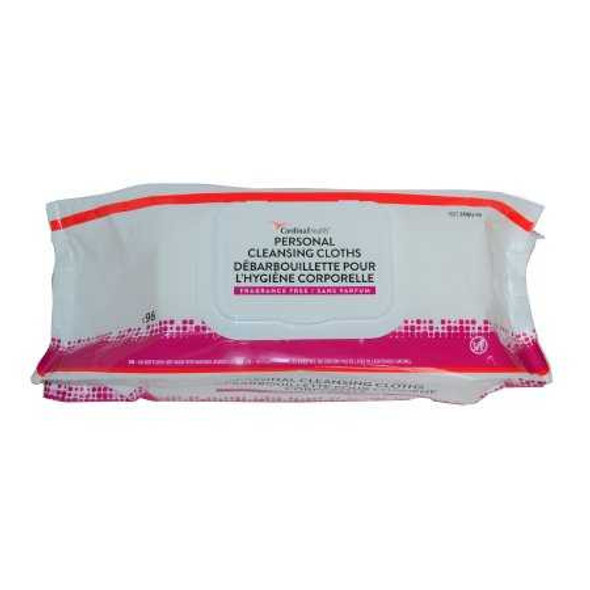Rinse-Free Personal Wipe Cardinal Health Soft Pack Aloe Unscented 96 Count 2AWU-96 Pack/96 Cardinal 1163972_PK