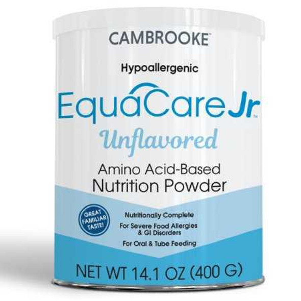 Amino Acid Based Pediatric Oral Supplememt / Tube Feeding Formula EquaCare Jr Unflavored 14.1 oz. Can Powder 48101 Case/6 500P Cambrooke Therapeutics 1180255_CS