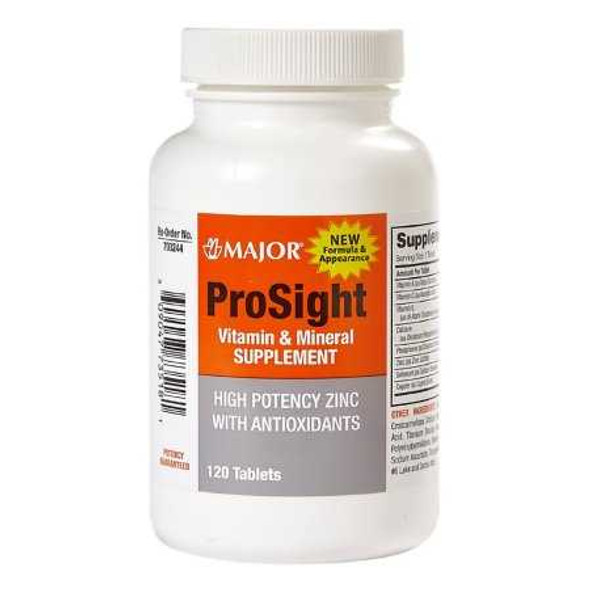 Multivitamin Supplement Prosight Vitamin A / Ascorbic Acid 5000 IU - 60 mg Strength Capsule 120 per Bottle 00904773518 Bottle/1 PFW-513 MAJOR PHARMACEUTICALS 653760_BT