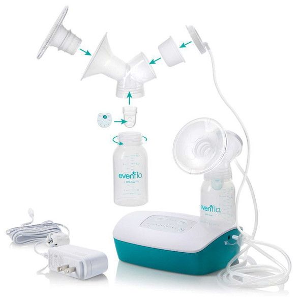 Double Electric Breast Pump Kit Evenflo Advanced 5161116 Each/1 43900685601 Evenflo 1143880_EA