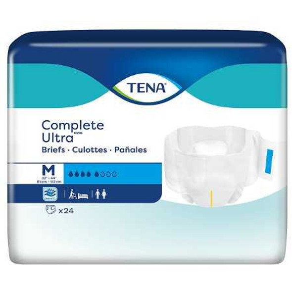 Unisex Adult Incontinence Brief TENA Complete Ultra Medium Disposable Moderate Absorbency 67322 Case/72 BP7450 Essity HMS North America Inc 1160260_CS