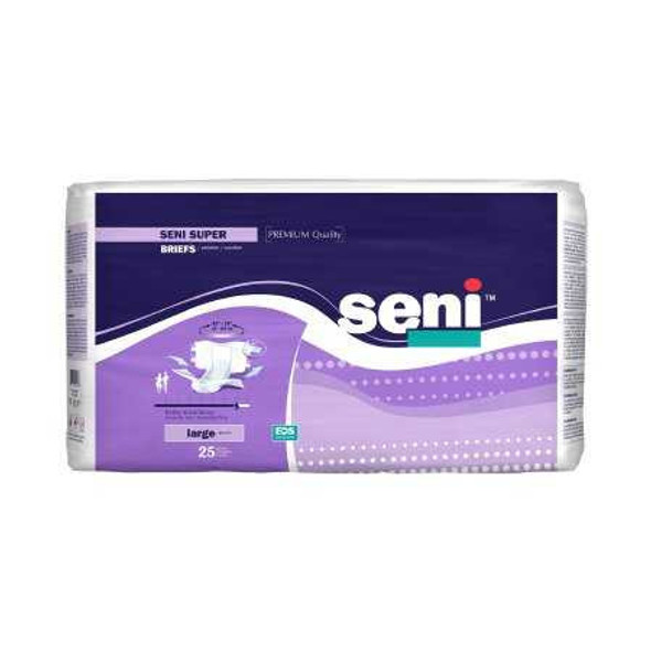 Unisex Adult Incontinence Brief Seni Super Large Disposable Heavy Absorbency S-LA25-BS1 Case/75 72140038687 TZMO USA Inc 1163862_CS