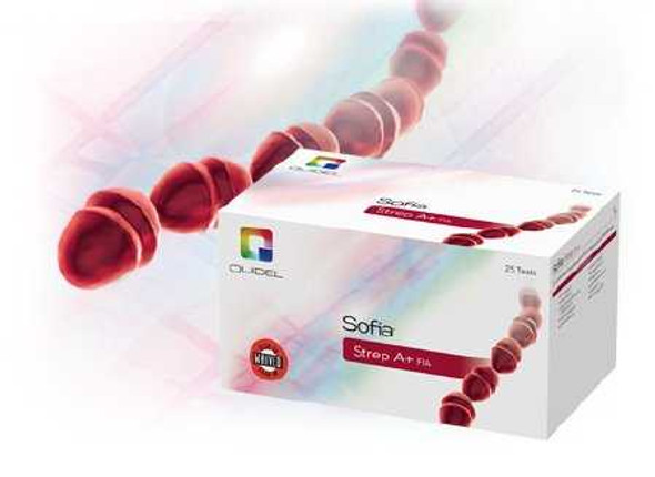 Rapid Test Kit SofiaStrep A FIA Fluorescence Immunoassay FIA Strep A Test Throat Swab Sample 25 Tests 20274 Case/12 PC90800 Quidel 951139_CS